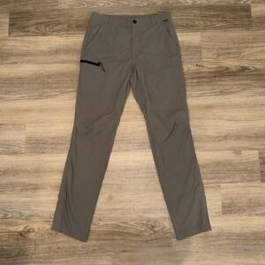 REI Co-op Trail Pants Gray Khaki Hiking Lightweight 32x34 Outdoors